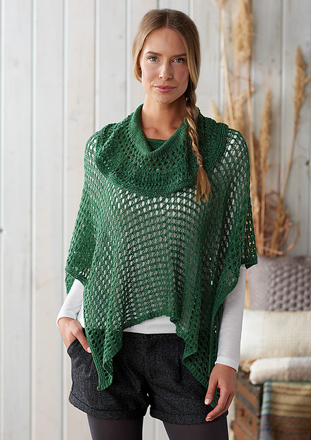 Lacy Cowl Poncho