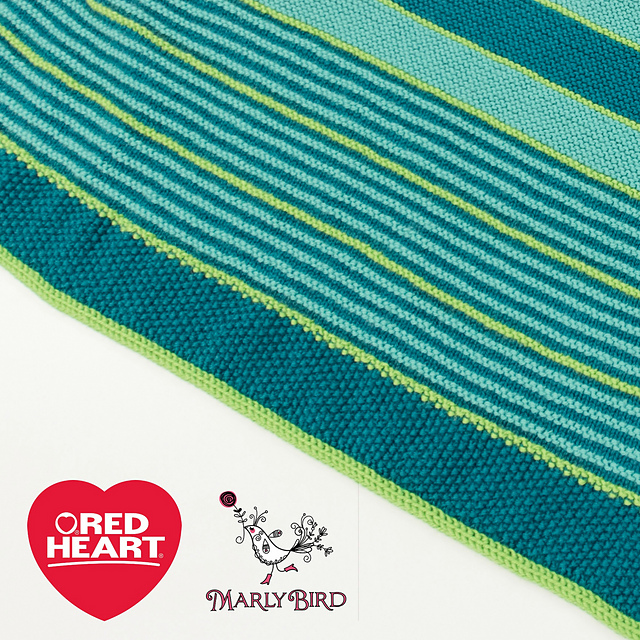 Marly Bird Garter Stitch Shawl KAL