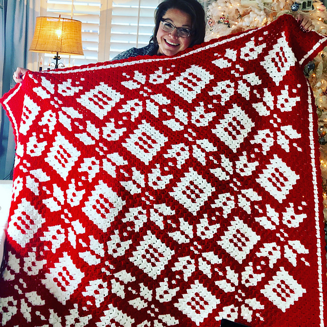 Corner to Corner Snowflake Blanket