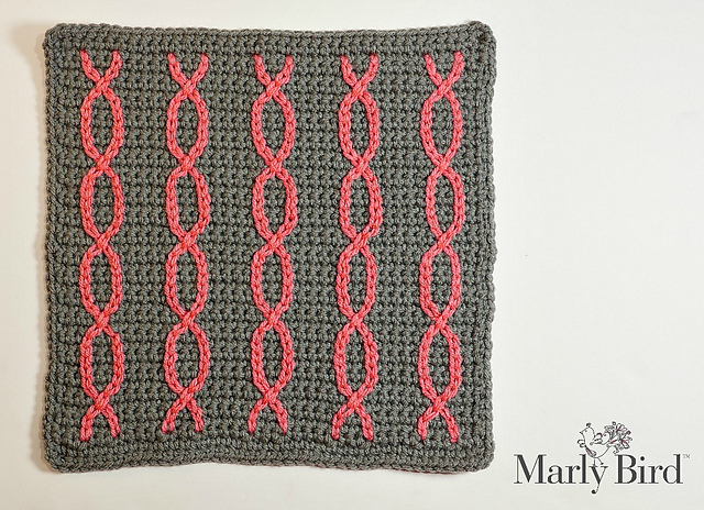 Faux Cable Square