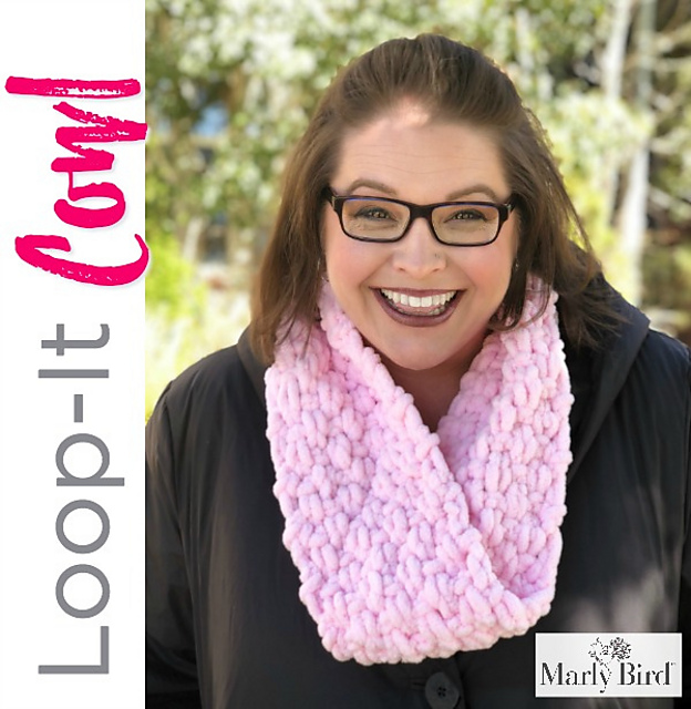 Loop-it Puffy Seed Stitch Cowl