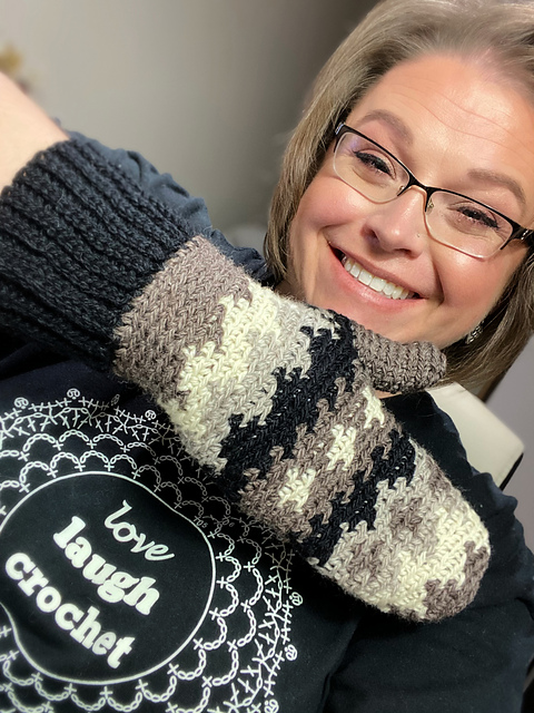 Feel The Heat Crochet Mittens - Bernie Sanders