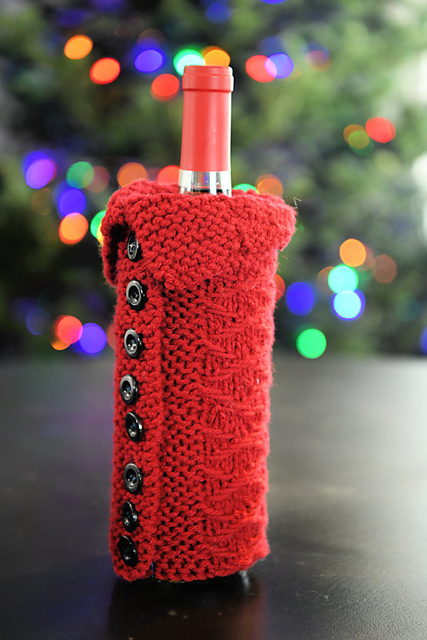 MOCK CABLES WINE COZY