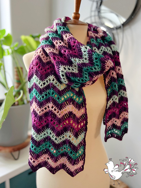 Celestia Chevron Shawl