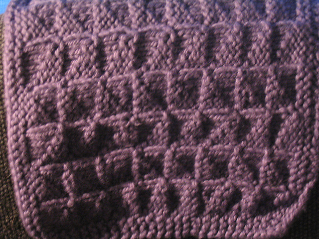 Reversible Triangles Dishcloth