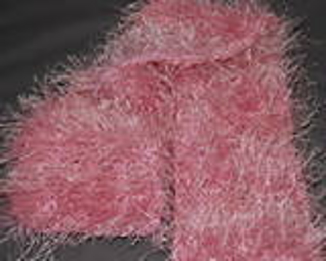 Pink Ribbon Eyelash Scarf