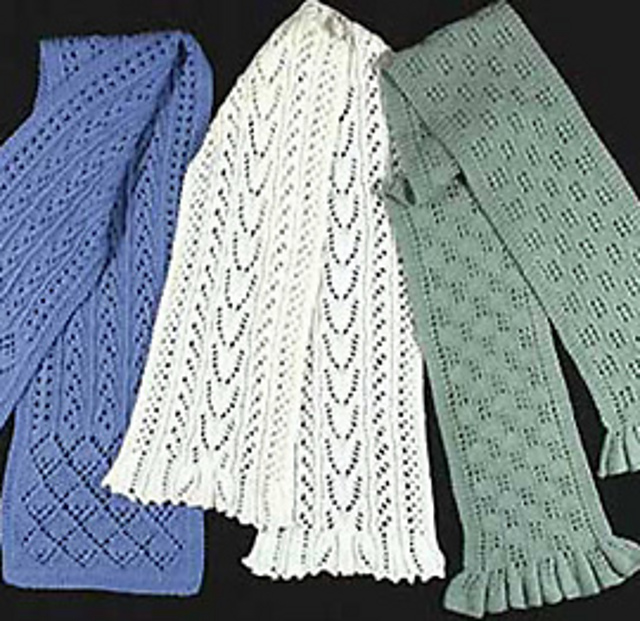 Three Cosy Lace Scarves