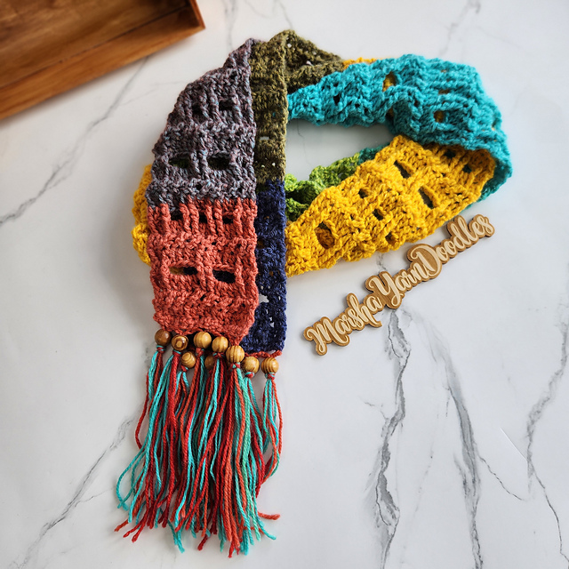 Boho Skinny Scarf
