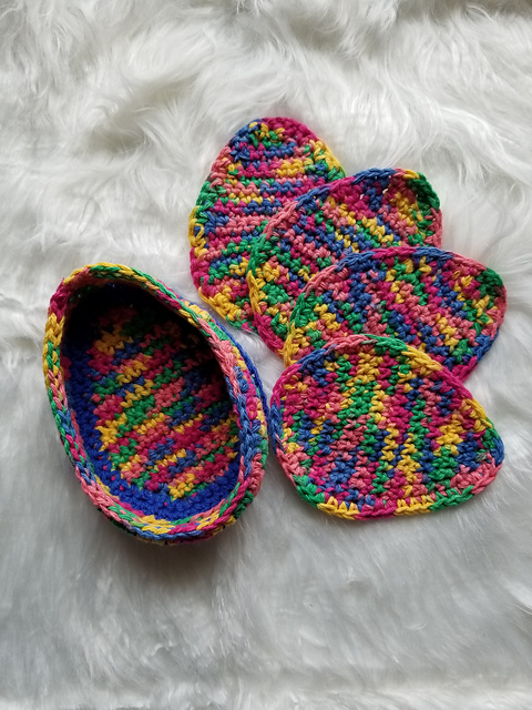 Easter Egg Coasters & Basket
