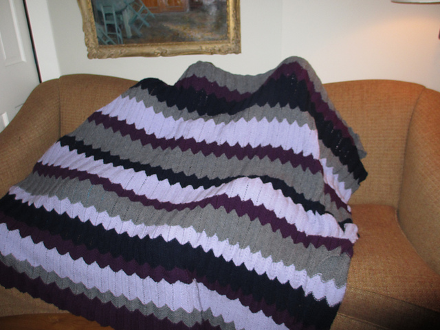 Grandmas Ripple Baby Afghan