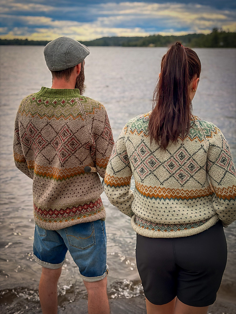 Lyseren retro genser/sweater