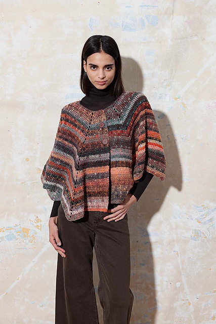 Crocheted cape Federike