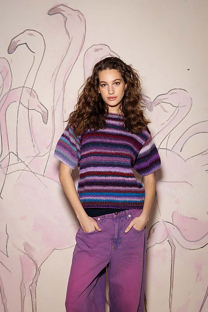 Short-sleeved sweater Hedda