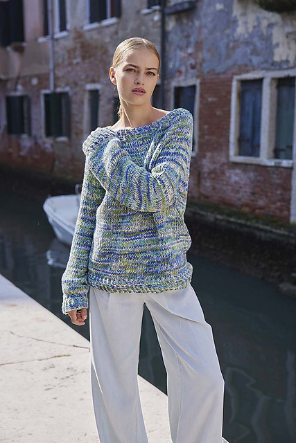 April Top Down Sweater