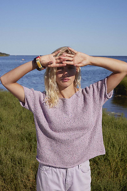 Christine Top Down Short-sleeved Sweater