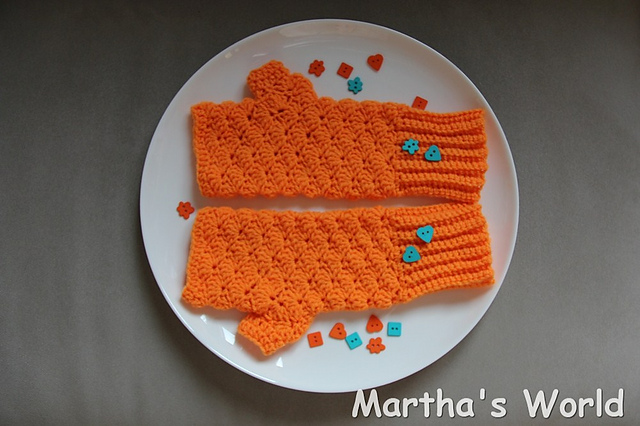 Fingerless Mittens 'Selena'