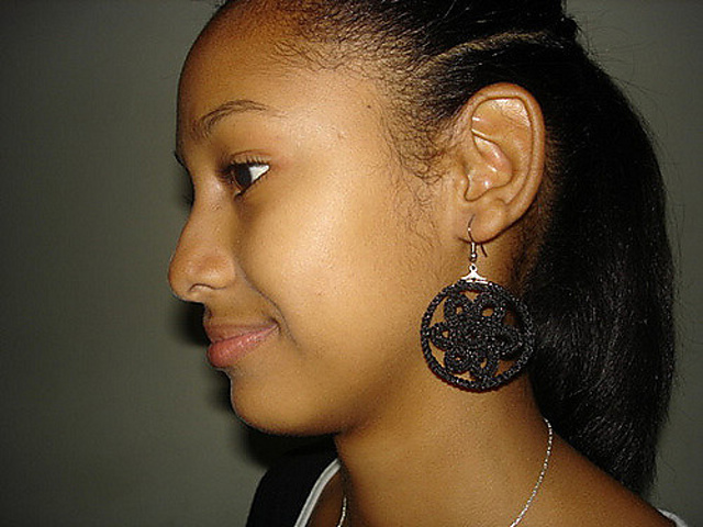 Circle Flower Dangles