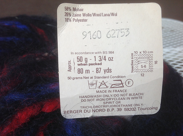 Berger Du Nord Wool Green Yarn W/ Fleck New