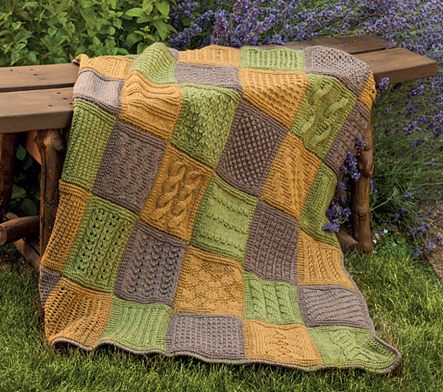 Ravelry: Small-Blocks Sampler Lap Robe pattern by Doreen L. Marquart