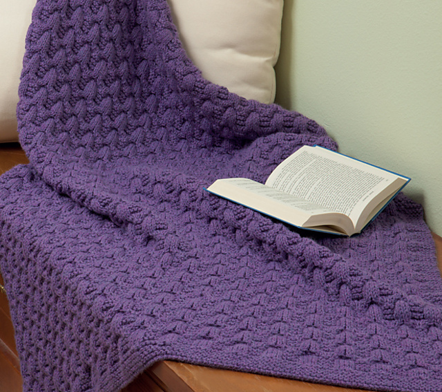 Forked Cable Afghan