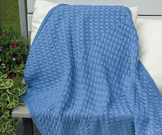 Broken-Rib Diagonal Afghan
