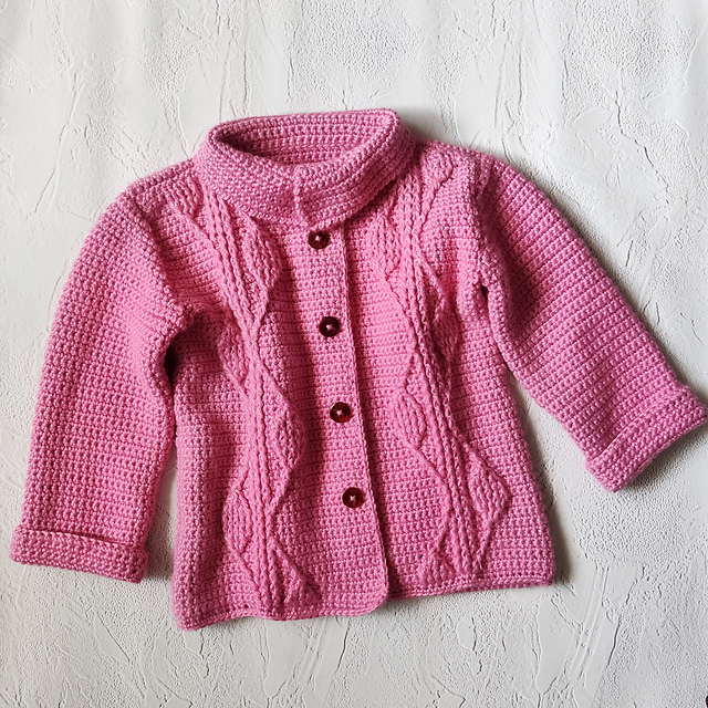 pink cardigan