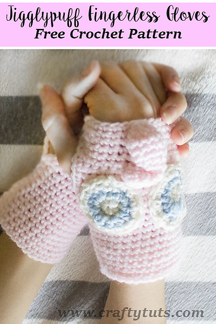 Jigglypuff Fingerless gloves