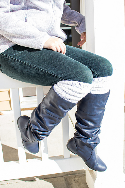 Textured Knitted Boot Cuffs