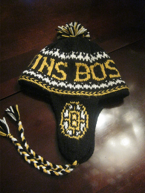Bruins Logo Knitting Chart