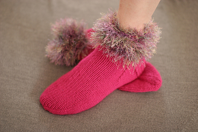 Fuzzy Anklet Slippers