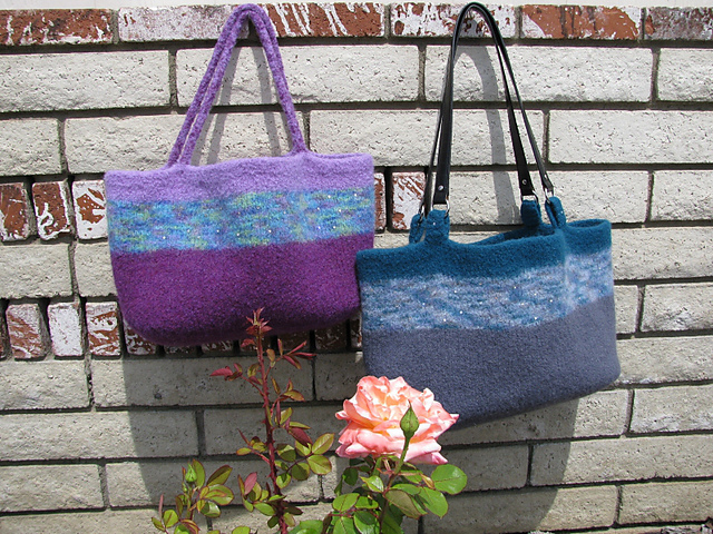 Felted Tote Bag