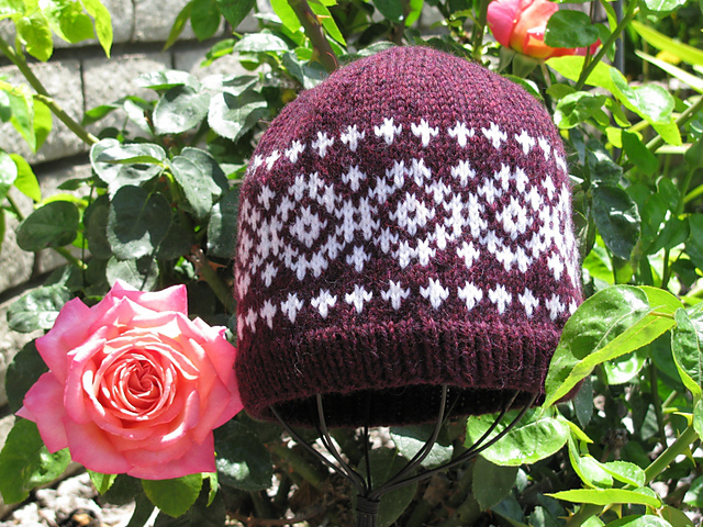 Fair Isle Hat with Diamond Design