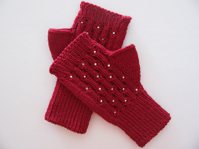 Sparkling Fingerless Gloves
