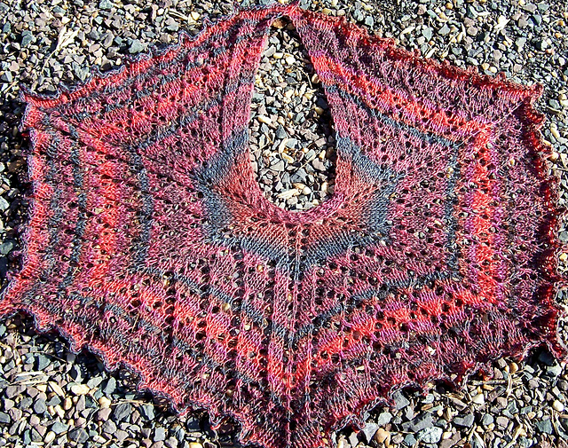 Phoenix Ascending shawlette