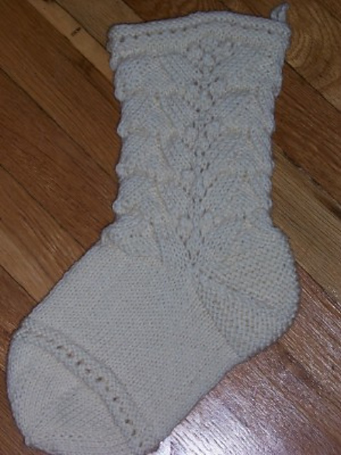 Ravelry: Victorian Lace Christmas Stocking pattern by Mary C. Gildersleeve