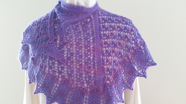 Blooming Iris Shawlette
