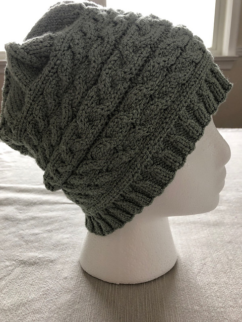 Cabled Beret