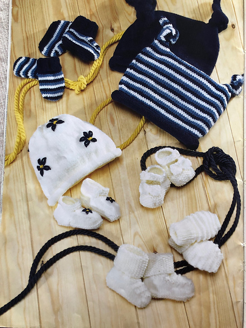 Striped Booties
