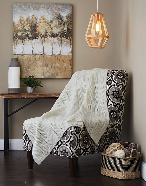 Ravelry Arrowhead Throw pattern by Mary Maxim