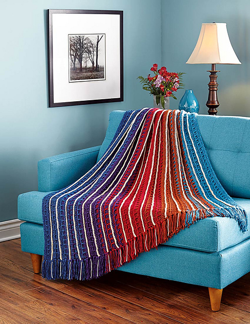Modern Reflections Afghan