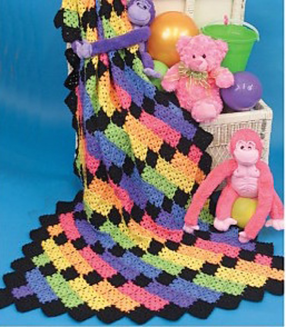 Rainbow Brites Throw