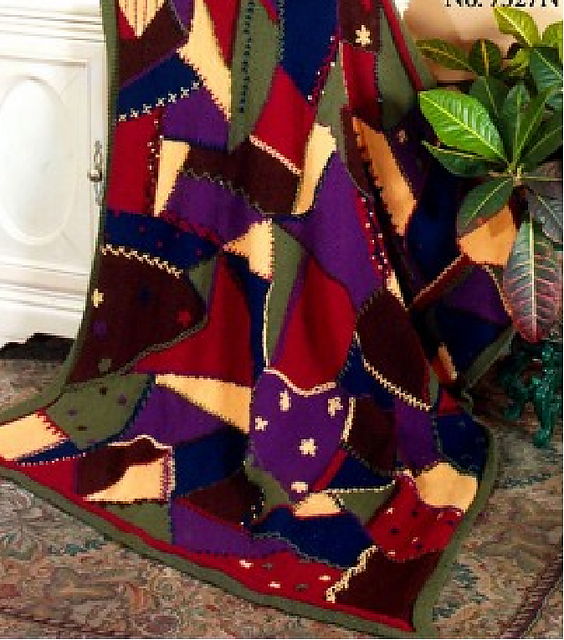 Crazy Quilt Afghan