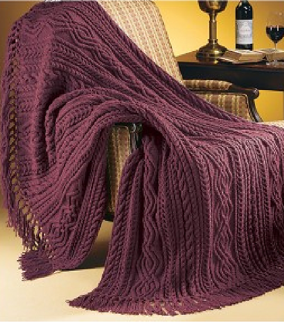 Cozy Cables Blanket #4844