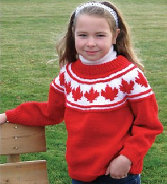 Maple Leaf Yoke Pullover