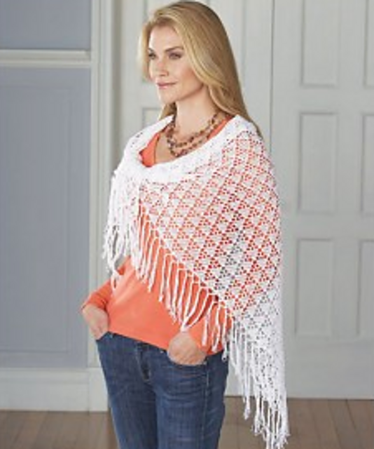 Lacy Crochet Shawl