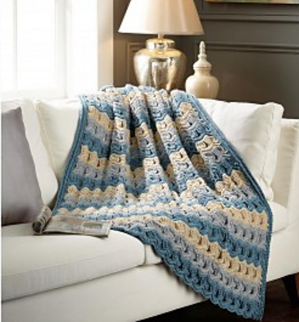 Rippled Fan Throw