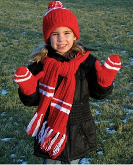 O Canada Hat, Scarf and Mitts