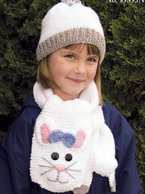 Bunny Hat and Scarf