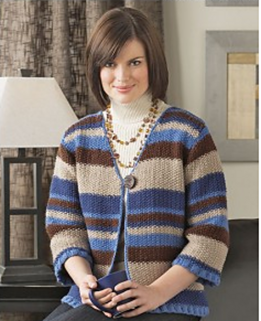 Seeded Stripes Cardigan