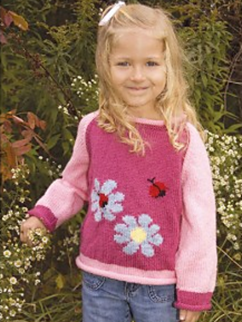 Ravelry: Daisy Bug Pullover pattern by Mary Maxim